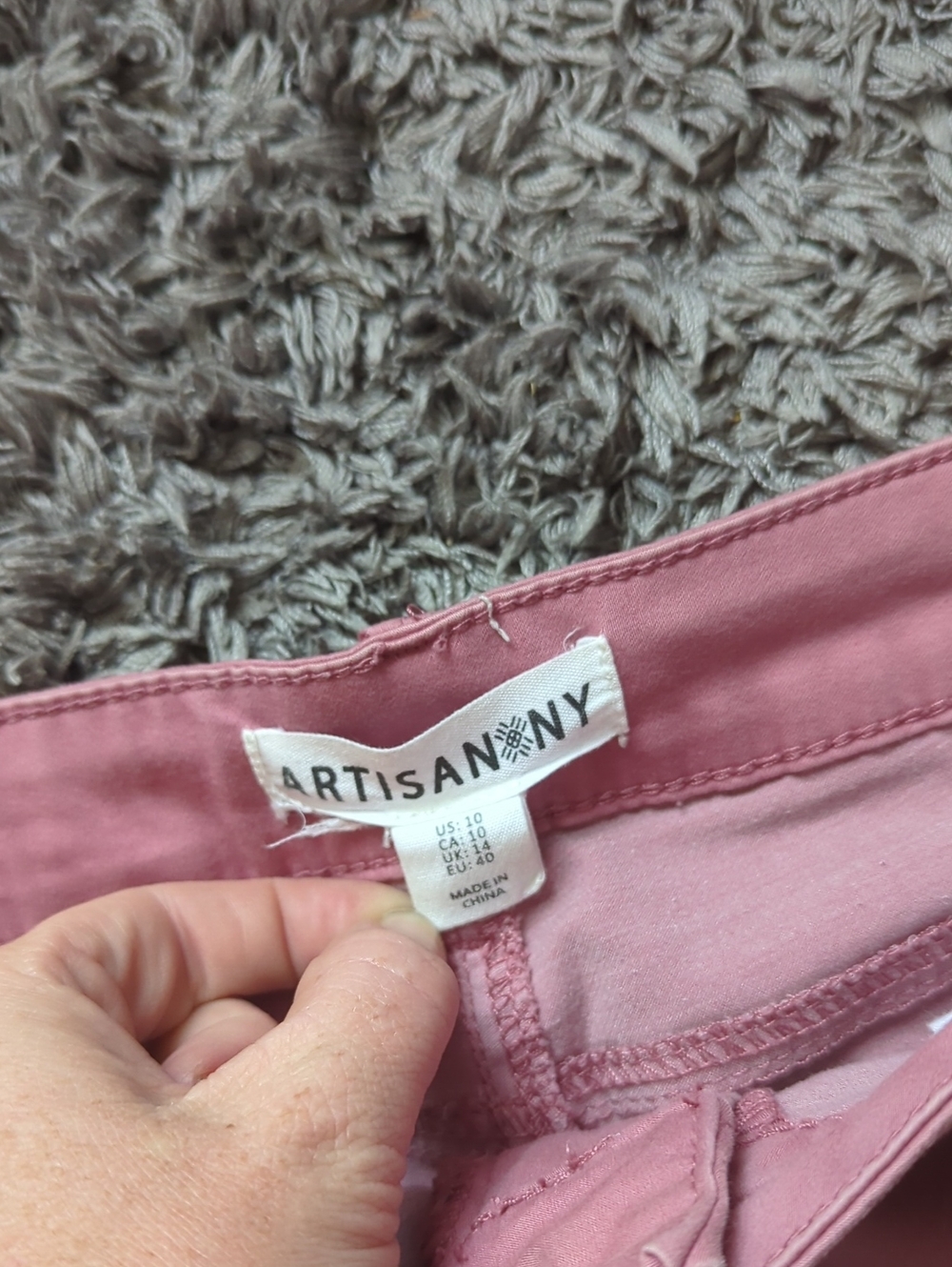 Artisan Ny Women's Mauve Pink Skinny Jeans Stretch Size 10 - Picture 3 of 7